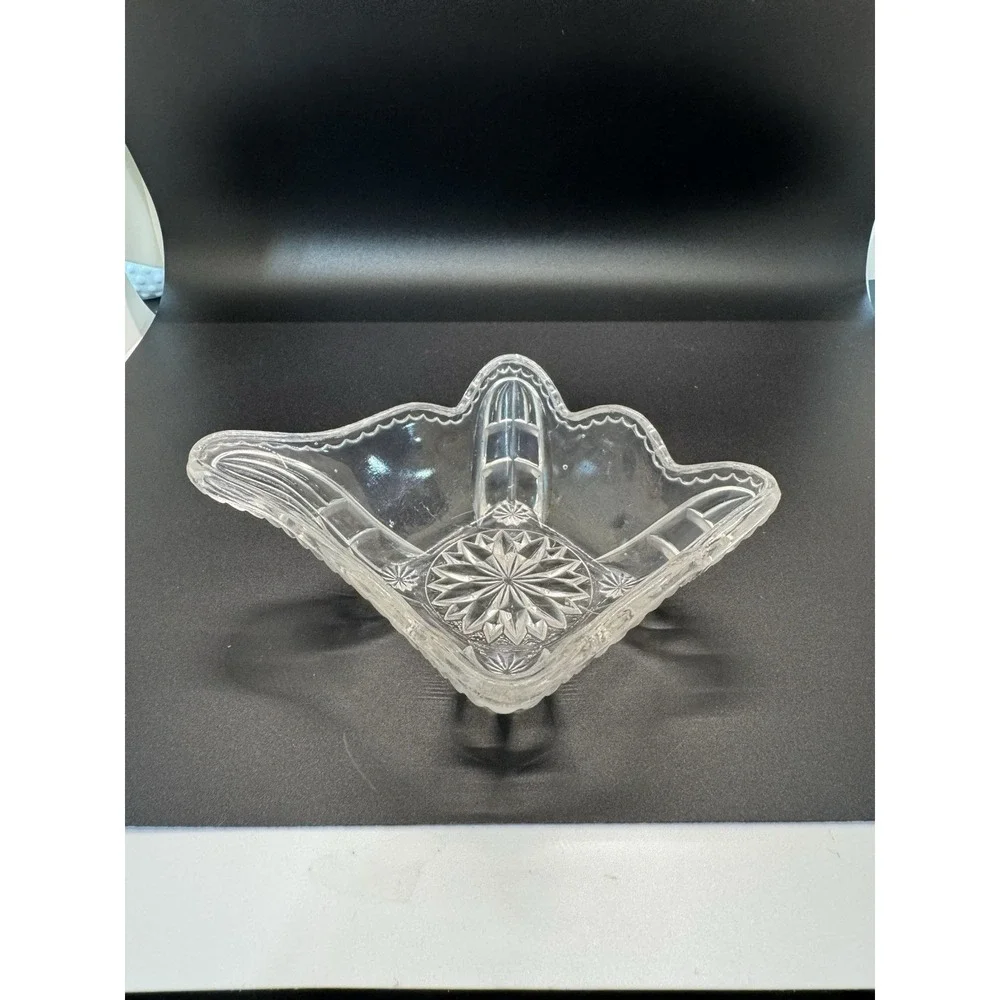 EAPG Abstract‎ Glass Candy Dish